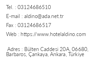 Aldino Hotel iletiim bilgileri